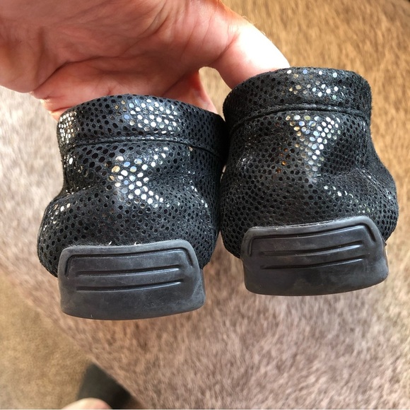 NEIMAN Marcus black Suede snake skin pattern Driving moccasin 7.5 - Picture 4 of 10